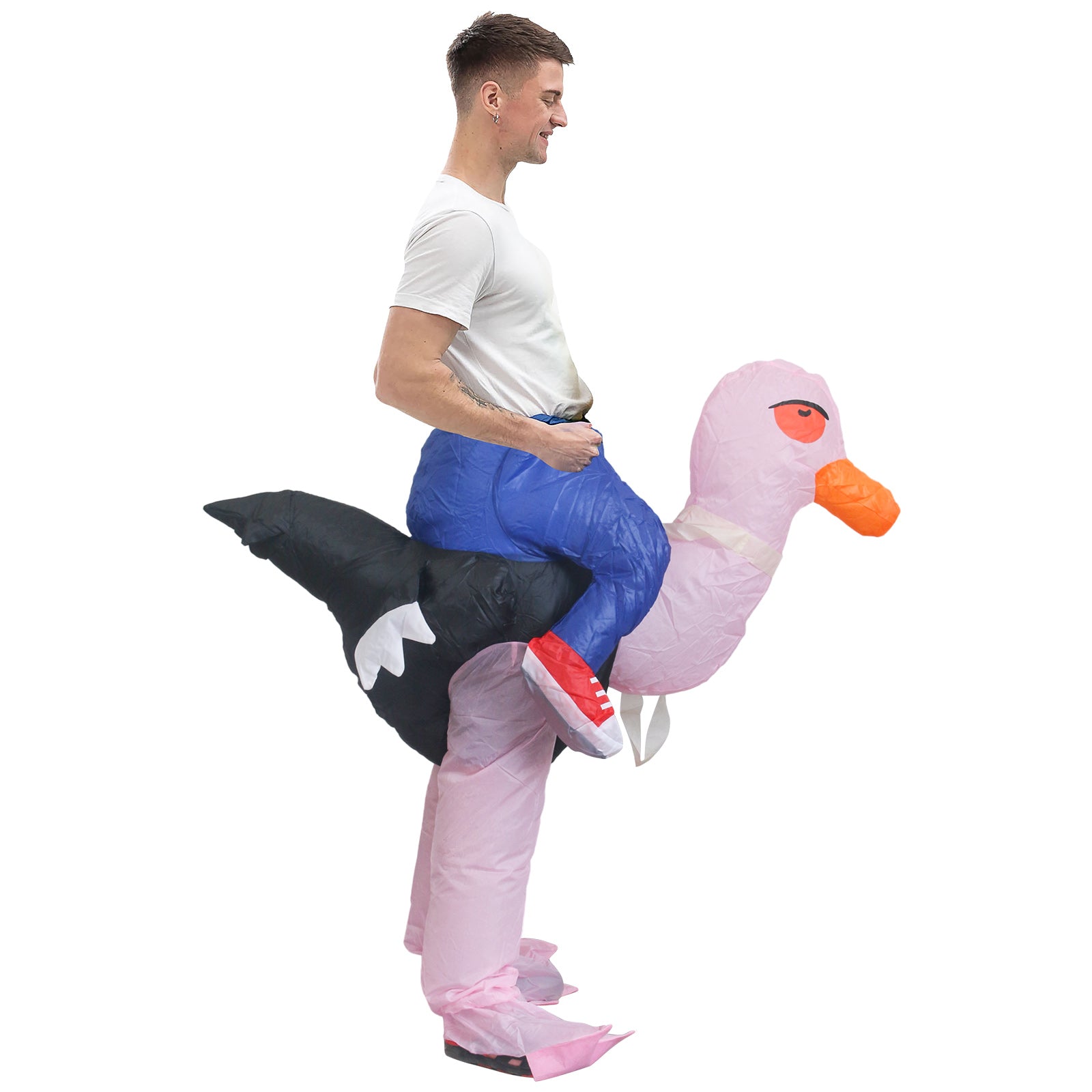 Adults Inflatable Ride- Along Ostrich