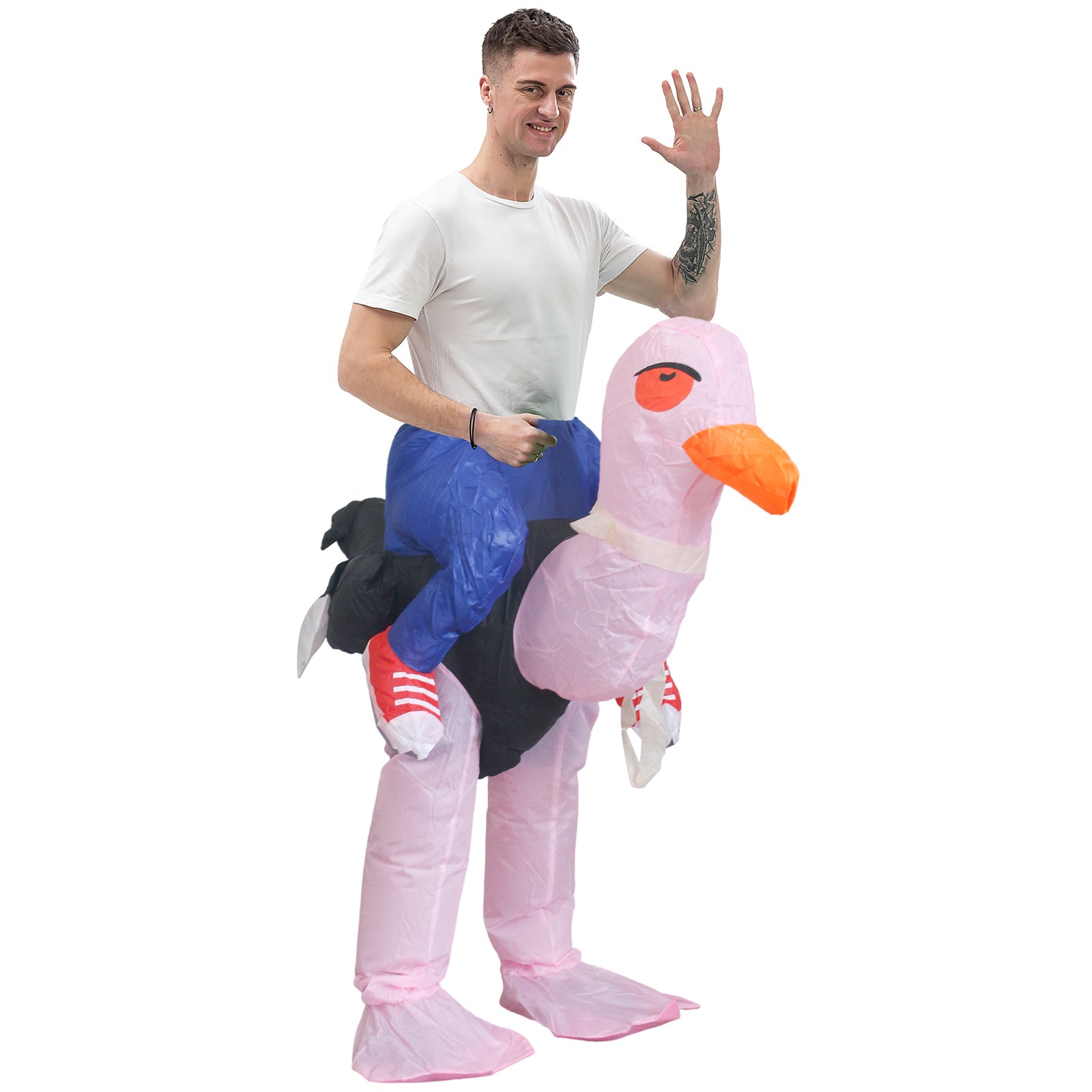 Adults Inflatable Ride- Along Ostrich