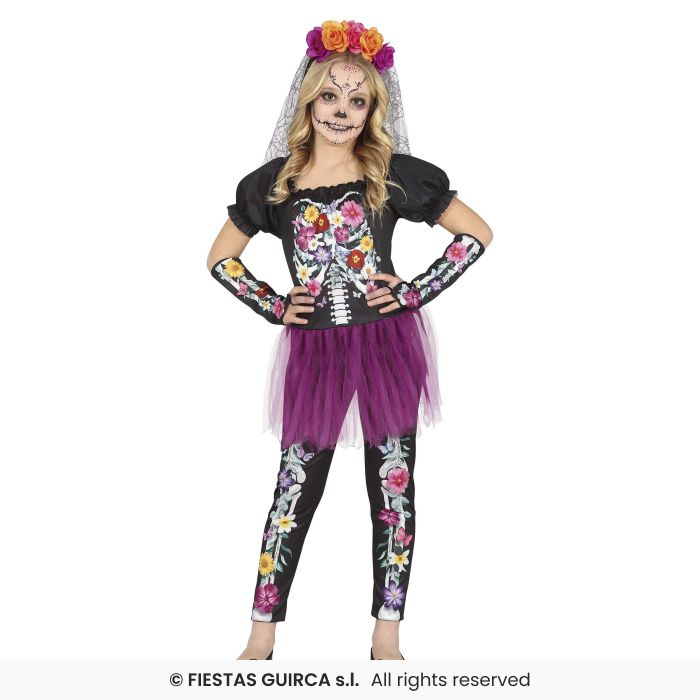 Flower Skeleton Girl