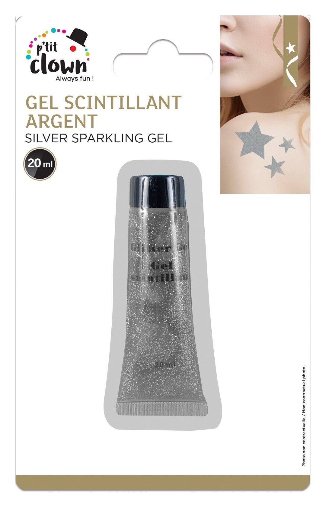 Glitter Gel MakeUp 20 Ml Silver