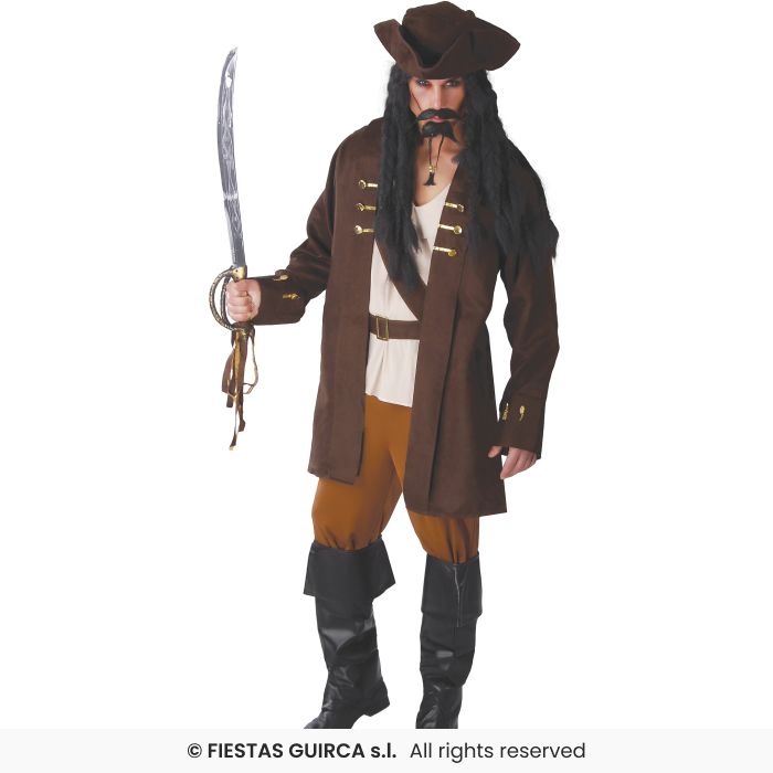 Pirate Captain Brown Mens
