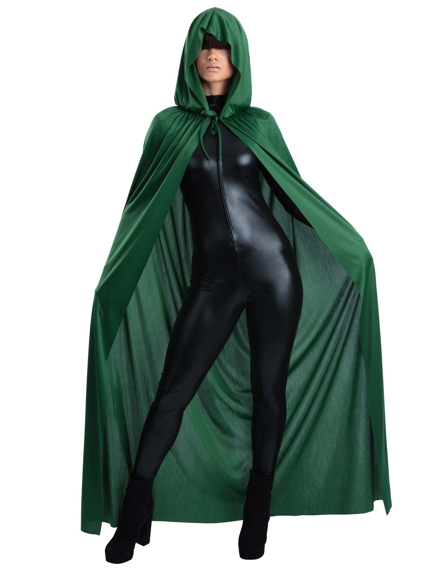 Unisex Green Hooded Cape
