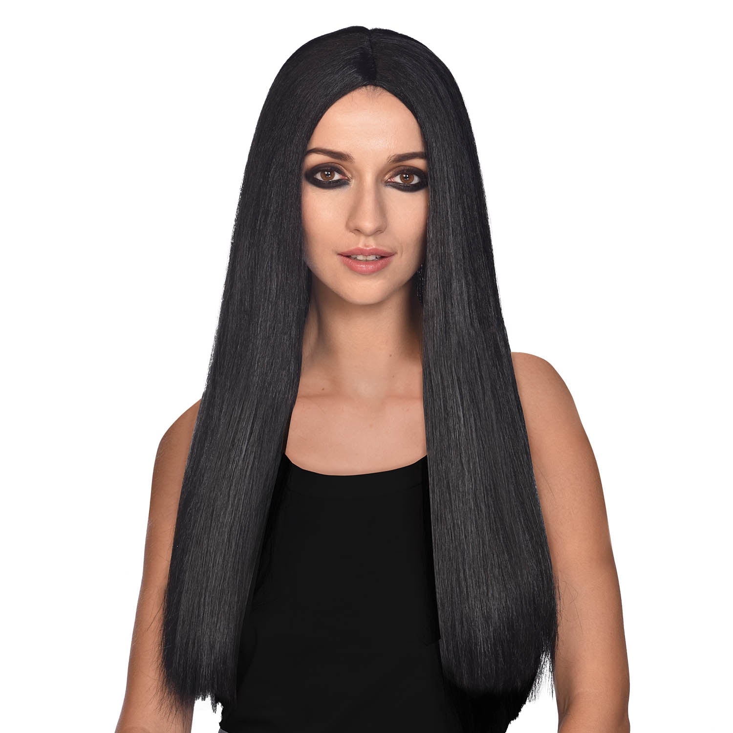 Gothic Long Black Wig Bella