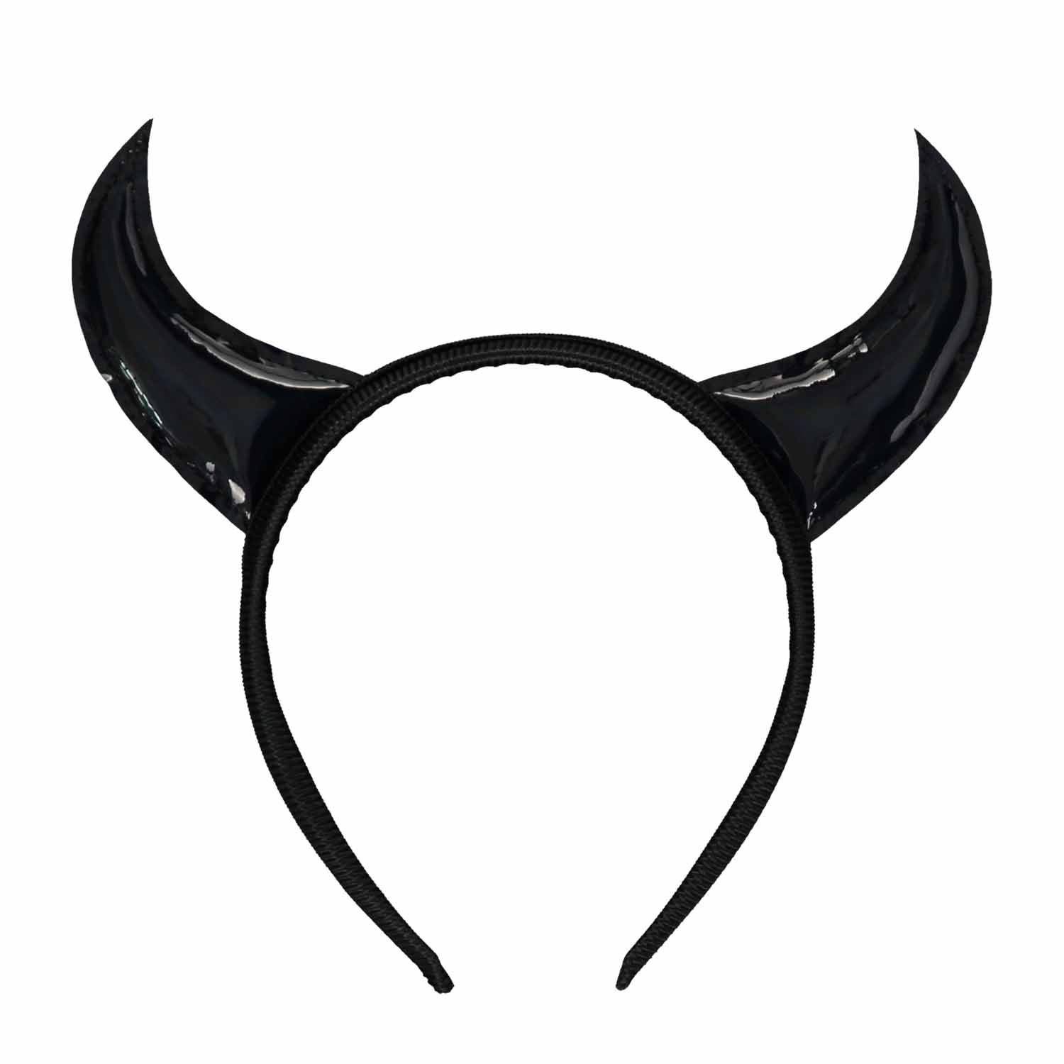 Devil Horns Headband Black