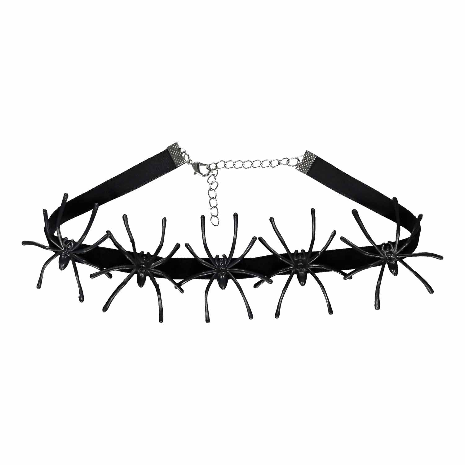 Spider Choker Necklace Black
