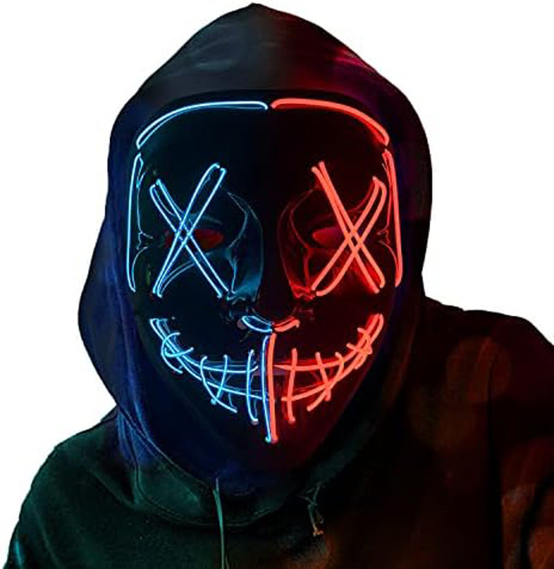 Red and Blue Light up Mask