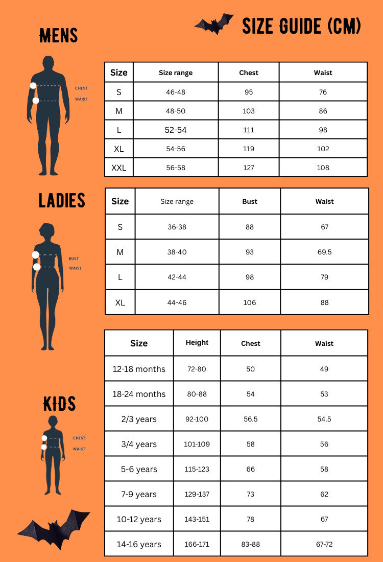 Fiesta Size Guide