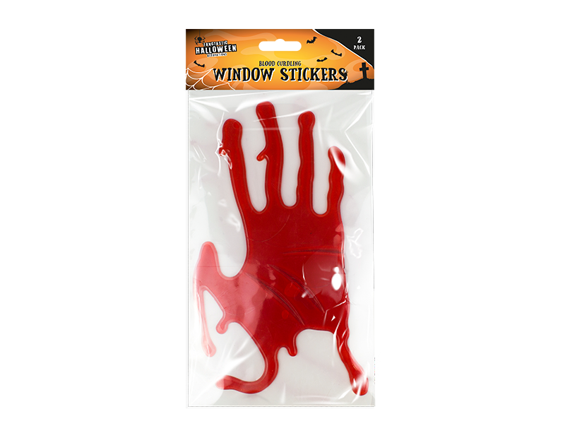 Bloody Hand Gel Window Sticker