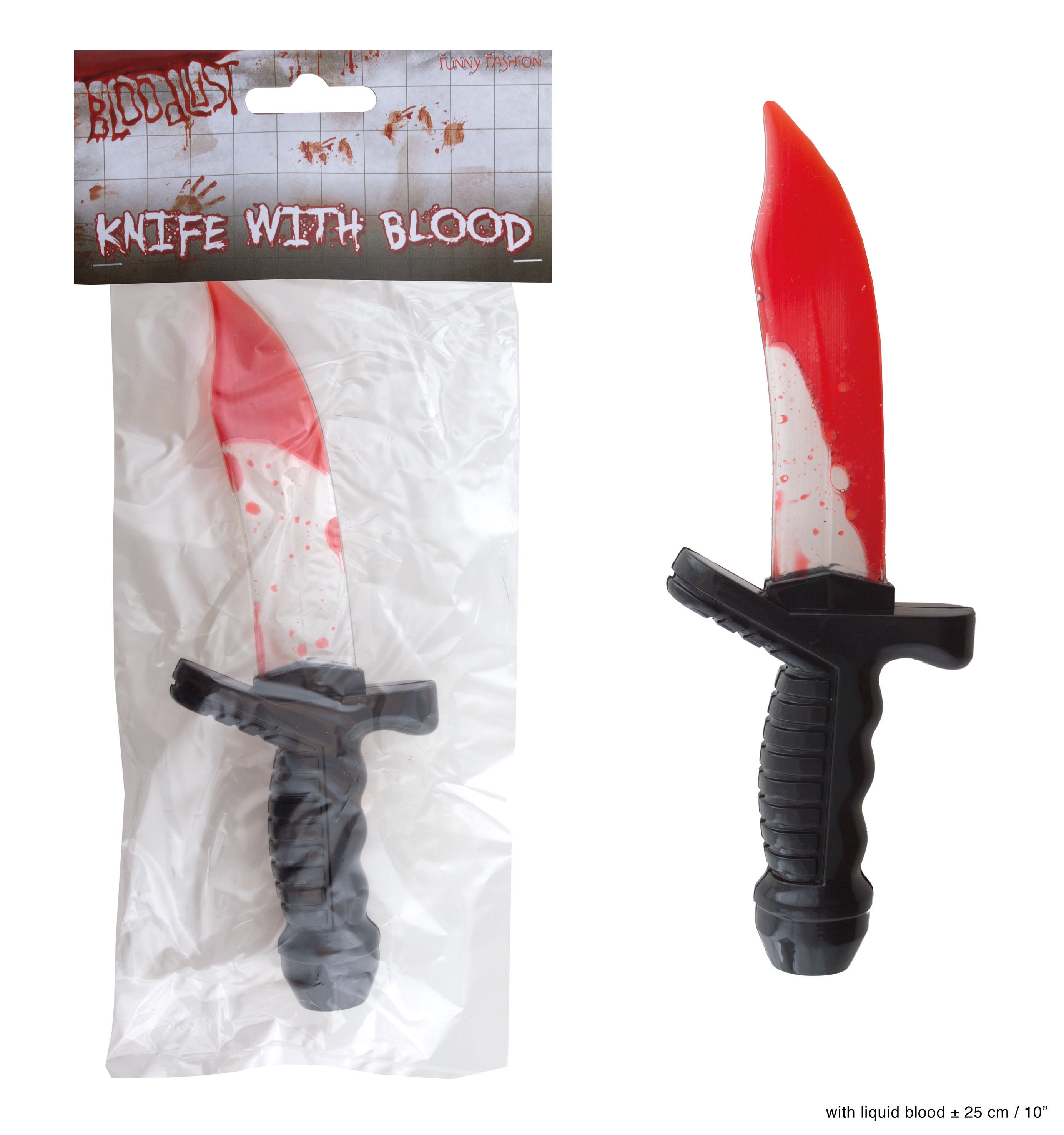 Knife Filled With Liquid Blood