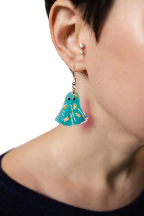 Irridescent Ghost Earrings