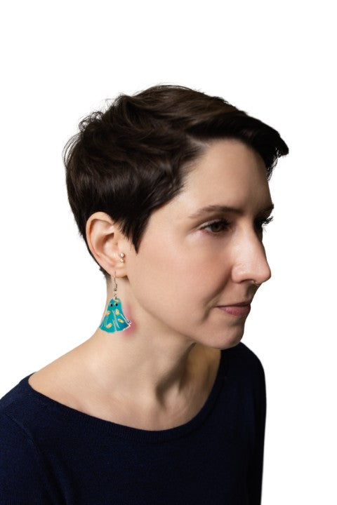 Irridescent Ghost Earrings