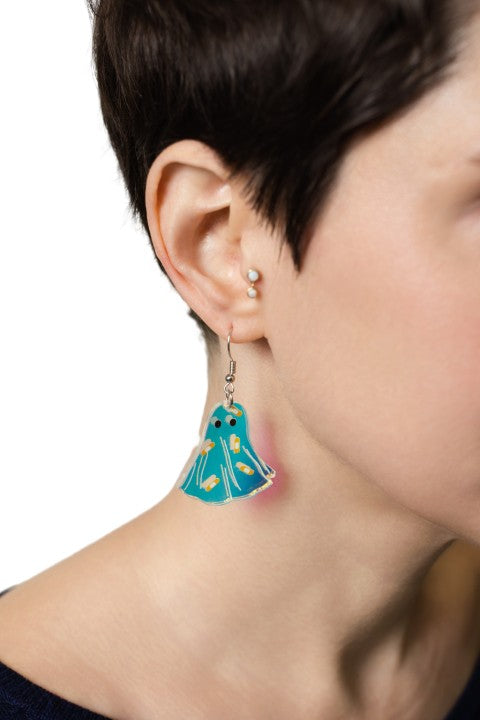 Irridescent Ghost Earrings