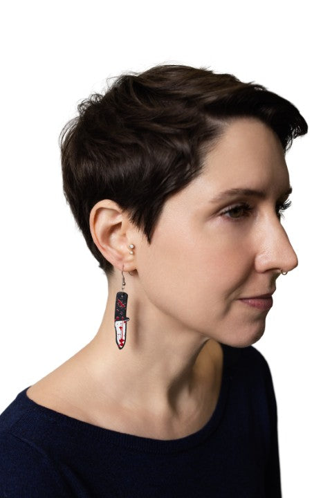 Bloody Knife Earrings