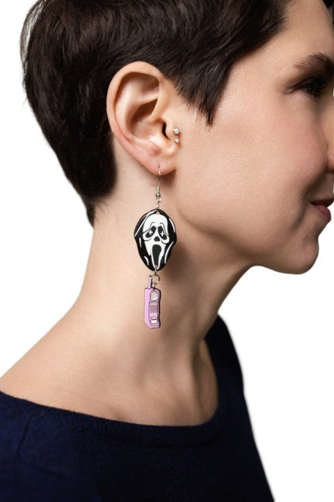 Scream Phone Earrings