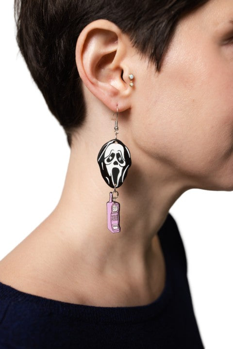 Scream Phone Earrings