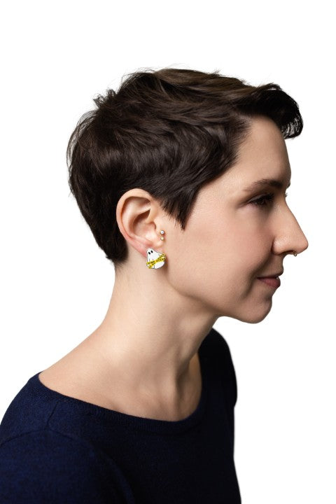 Crime Scene Ghost Stud Earrings