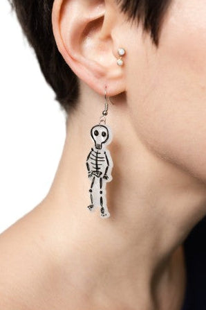 Dancing Skeleton Earrings
