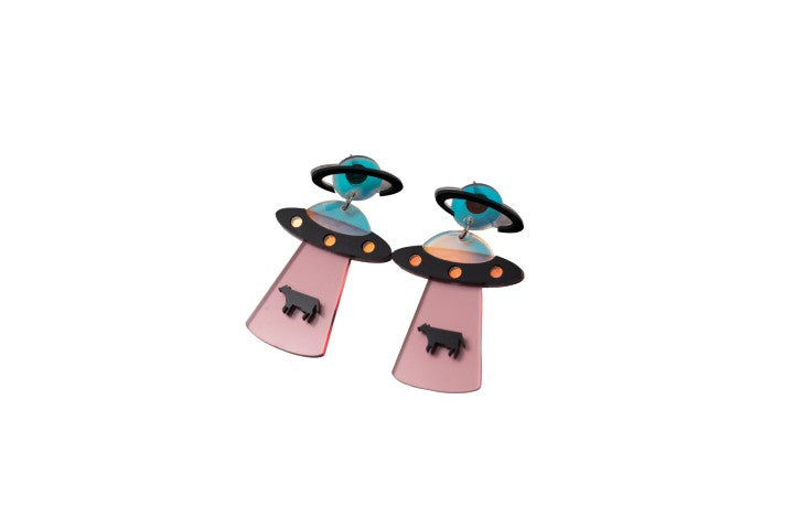 Cow Abduction Earrings