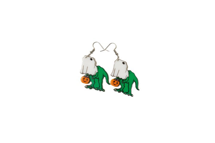 Trick or Treat Trex Earrings