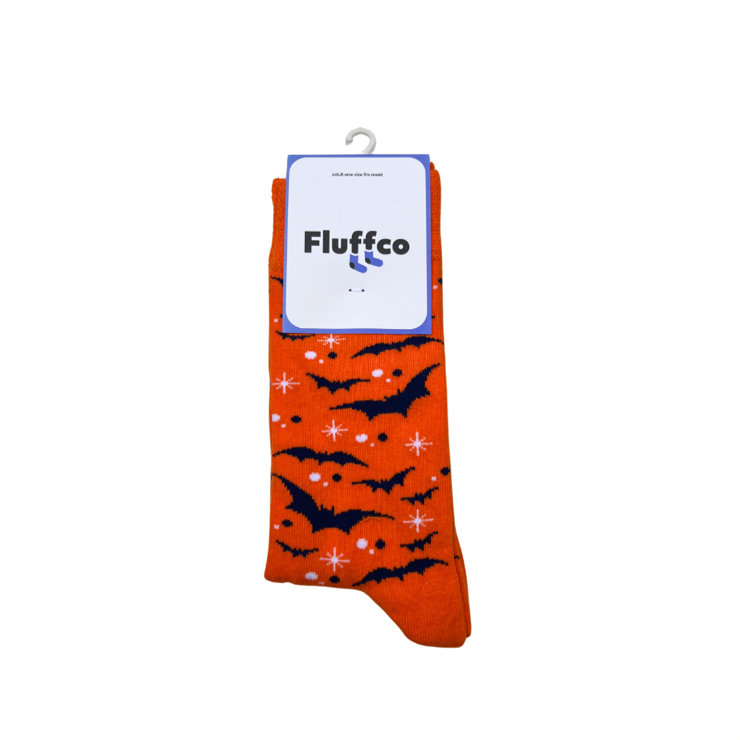 Orange Bats Socks