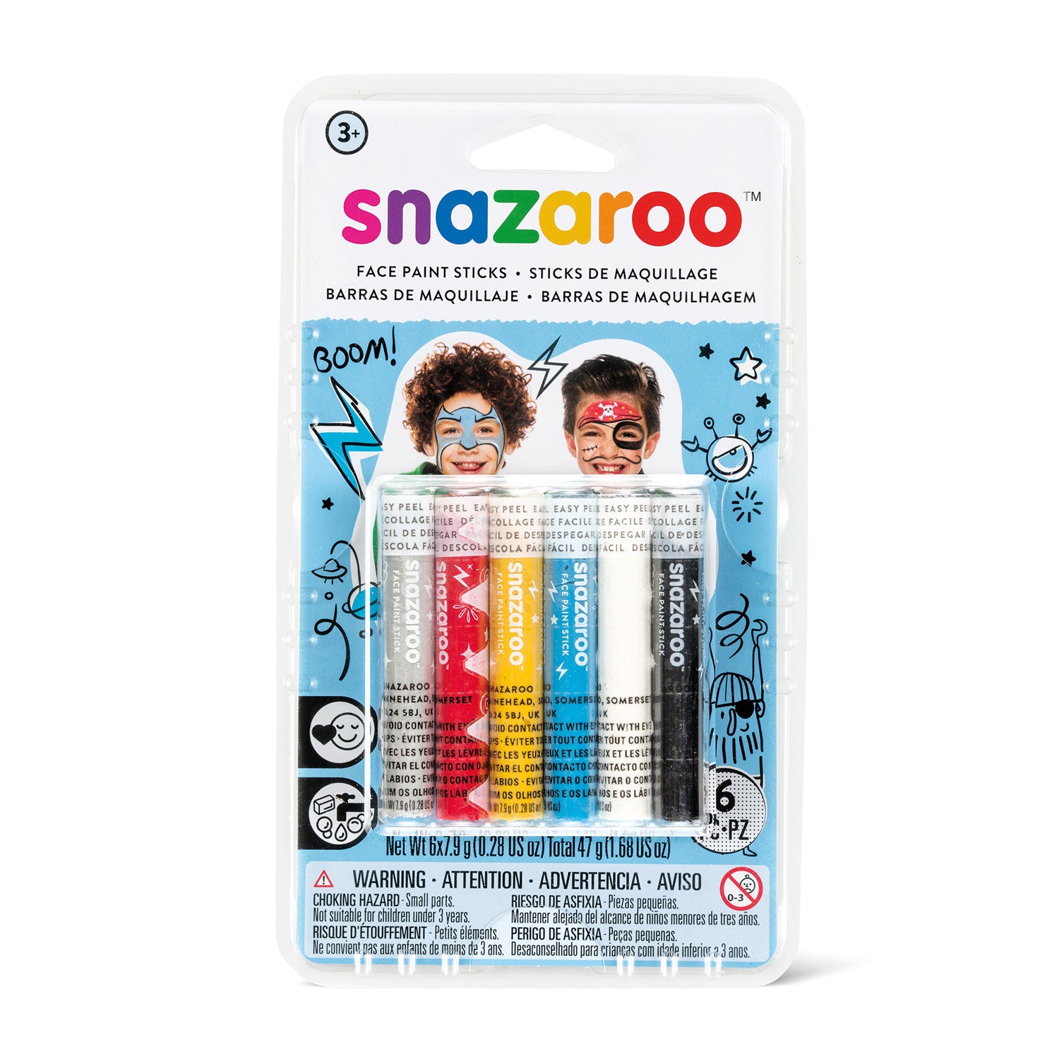 Snazaroo Boys Face Painting Sticks