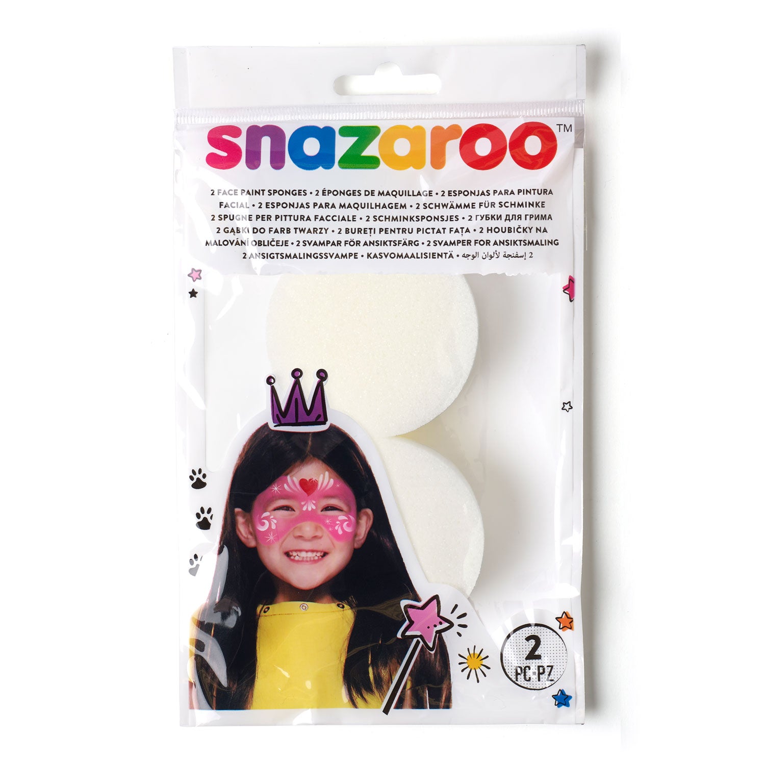 Snazaroo High Density Sponges 2-Pack -