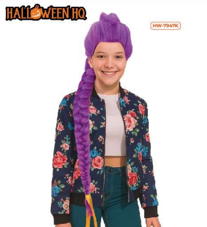 KPOP Purple Wig Child