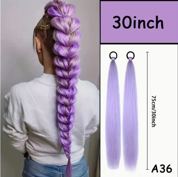 KPOP Purple Hairpiece