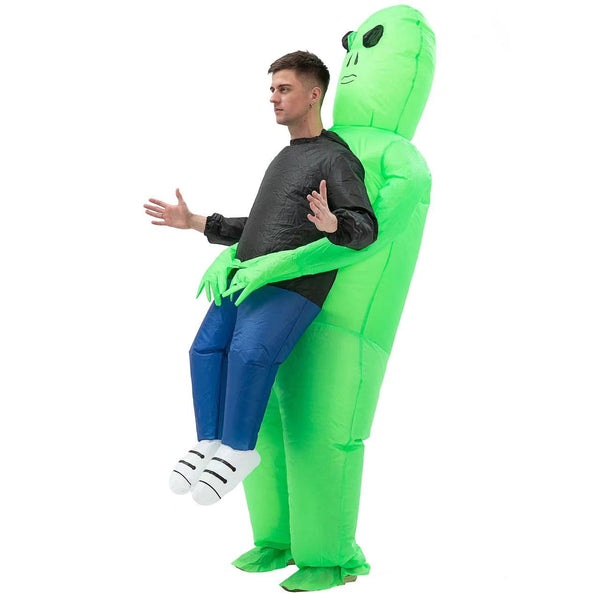 JUROSAICA Inflatable Alien Costume Adult Green Alien 5 thumbnail image