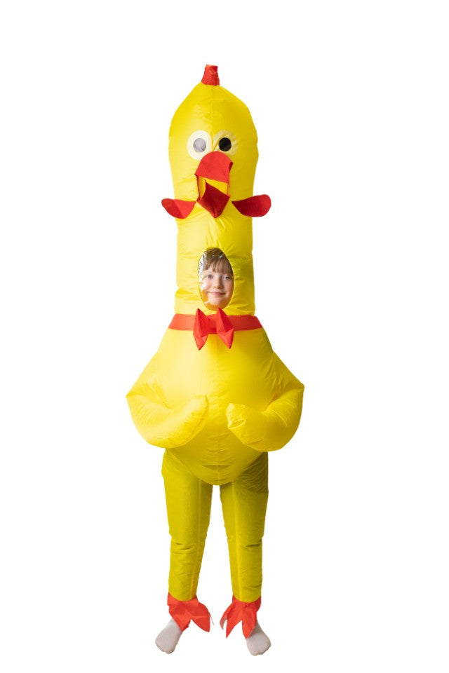 Kids Rubber Chicken Inflatable Costume