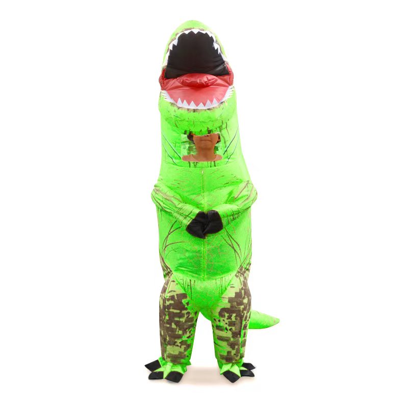 Inflatable Dino Green - Kids Costume