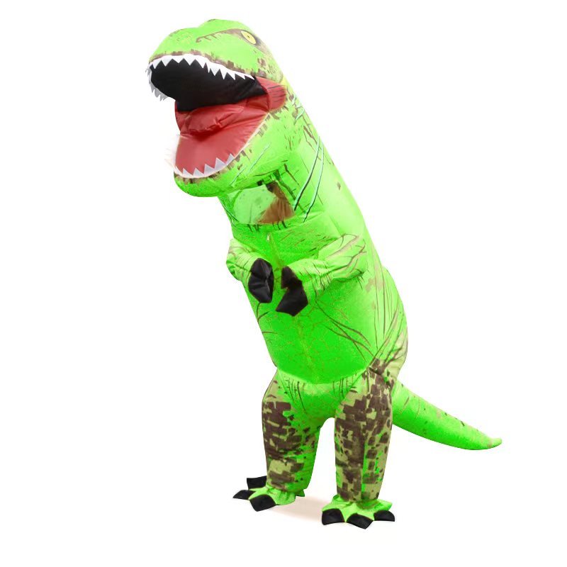 Inflatable Dino Green - Kids Costume