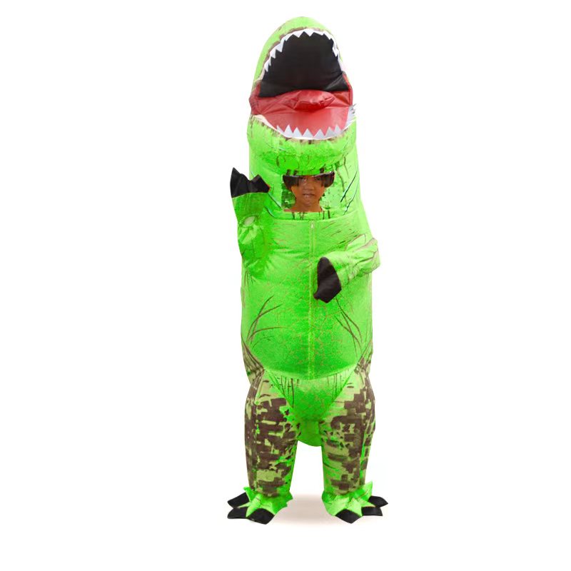 Inflatable Dino Green - Kids Costume