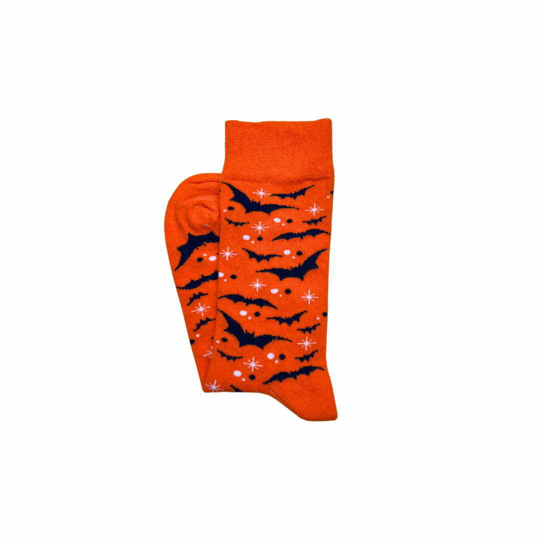 Orange Bats Socks